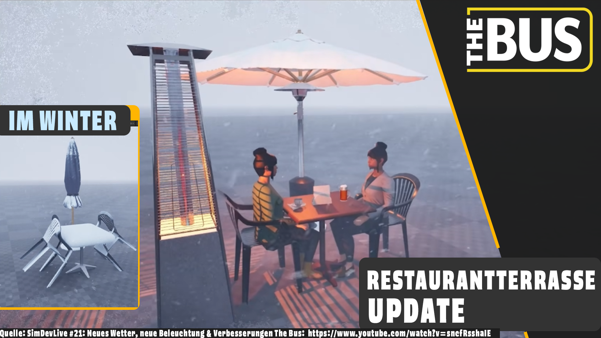 Das Neue Restaurantterrasse in The Bus